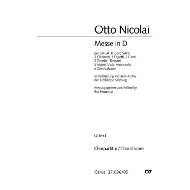 Messe Nr. 1 in D : D-Dur