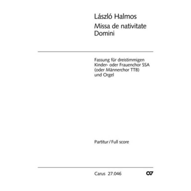 Missa de nativitate Domini : F-Dur