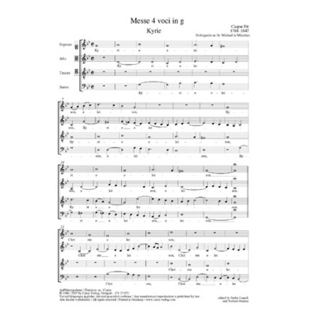 Messe 4 voci in g
