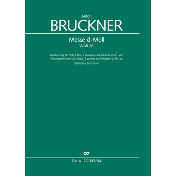 Mass in D minor : D minor - WAB 26