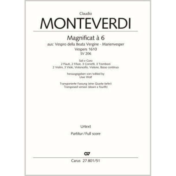 Magnificat : Aus Vespro della Beata Vergine. Marienvesper