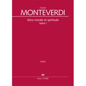 Monteverdi: Selva Morale et Spirituale Salmi I : Urtext Edition