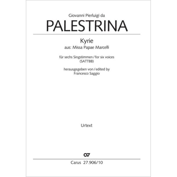 Kyrie : from: Missa Papae Marcelli