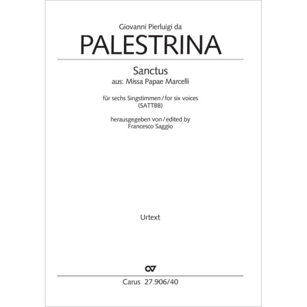 Sanctus : from: Missa Papae Marcelli