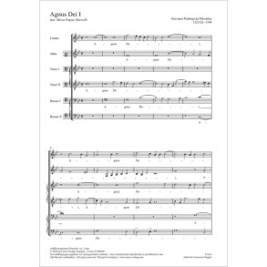 Agnus Dei I : from: Missa Papae Marcelli