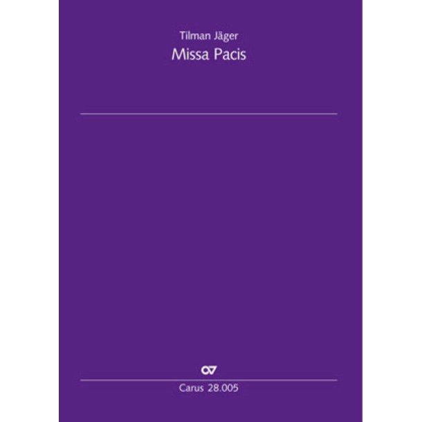 Missa Pacis, 2015 : Set of parts is rental material