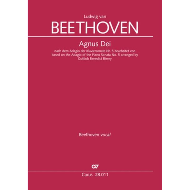Agnus Dei - A flat major : Based on the Adagio of the Piano Sonata No. 5