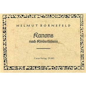 Bornefeld: Kanons nach Kinderliedern