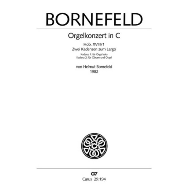 Orgelkonzert in C : Zwei Kadenzen zum Largo