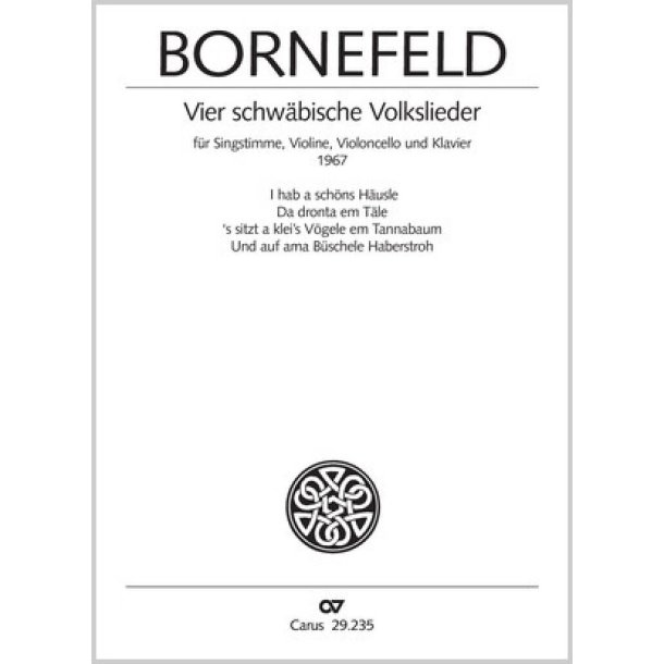 Bornefeld: Vier schw&auml;bische Volkslieder