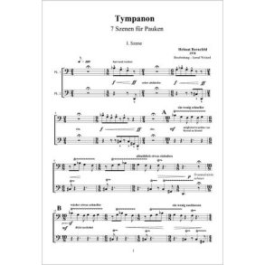 Tympanon : Sieben Szenen für Pauken allein