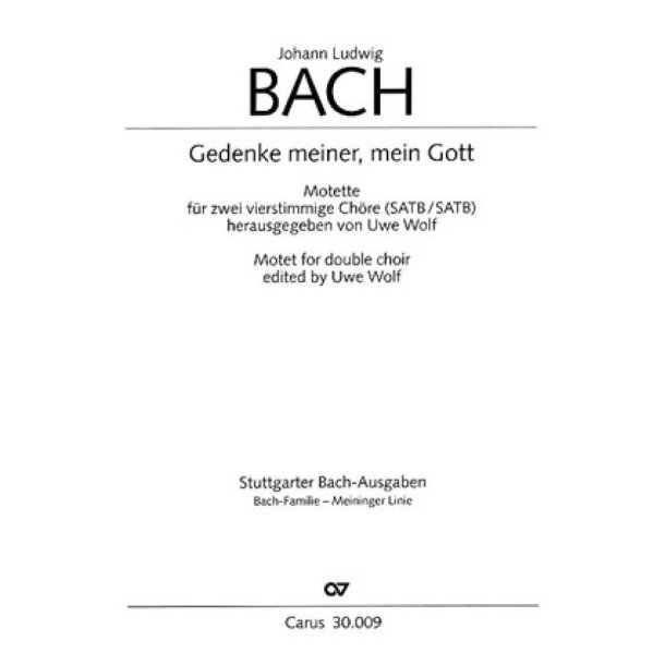 Gedenke meiner, mein Gott : Motette