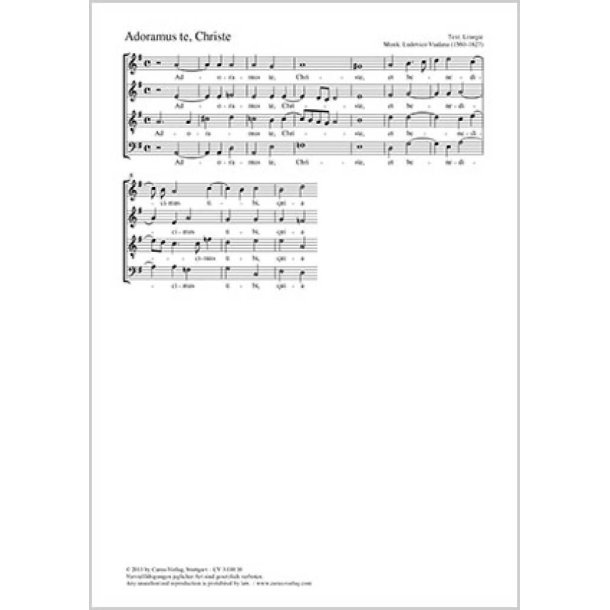 Adoramus te, Christe [Wir beten dich an, Christus]