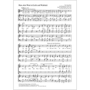 Herr, dein Wort ist Licht und Wahrheit : F-Dur