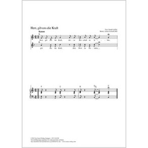 Herr, gib uns die Kraft : F-Dur
