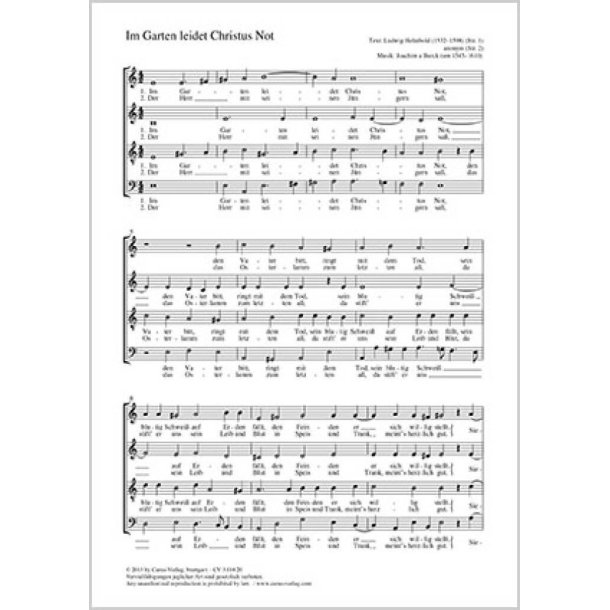 Im Garten leidet Christus Not