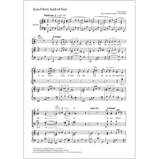 Jesus Christ, lamb of God