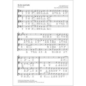 So ihr mich liebt : F-Dur