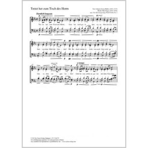 Tretet her zum Tisch des Herrn : aus: Vier Kirchengesänge