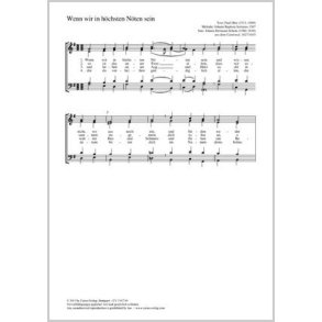 Wenn wir in höchsten Nöten sein : aus dem Cantional 1627/1645