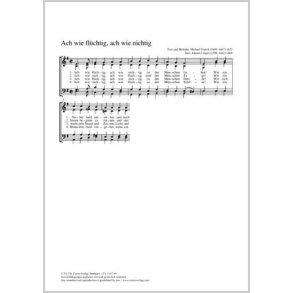 Ach wie flüchtig, ach wie nichtig : e-Moll
