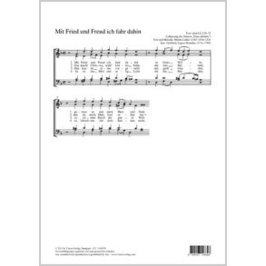 Mit Fried und Freud ich fahr dahin : g-Moll