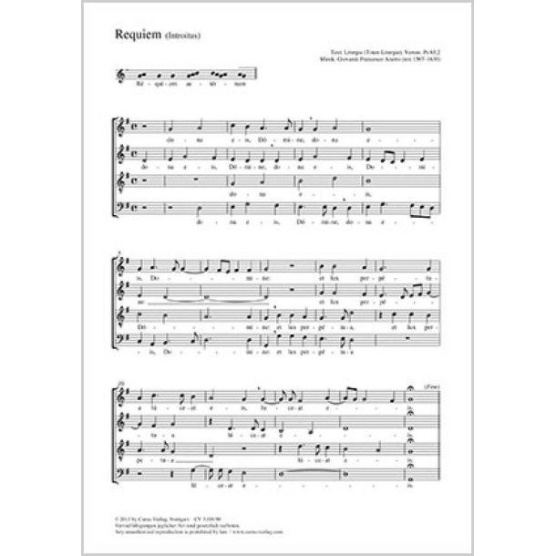 Requiem aeternam : e-Moll