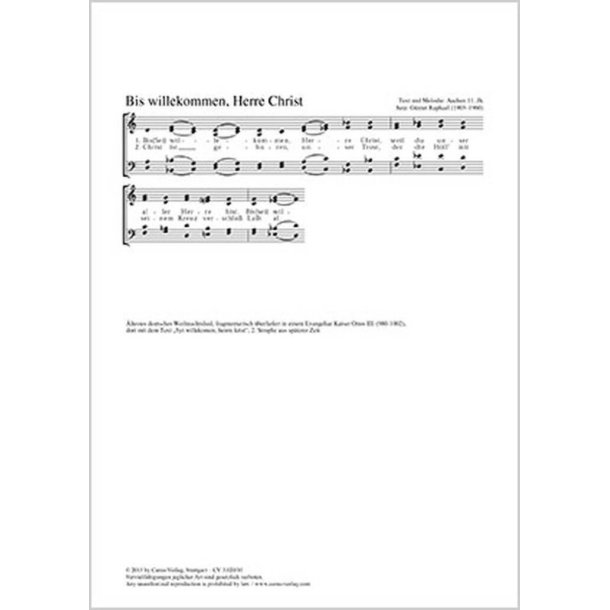 Bis willekommen, Herre Christ : dorisch