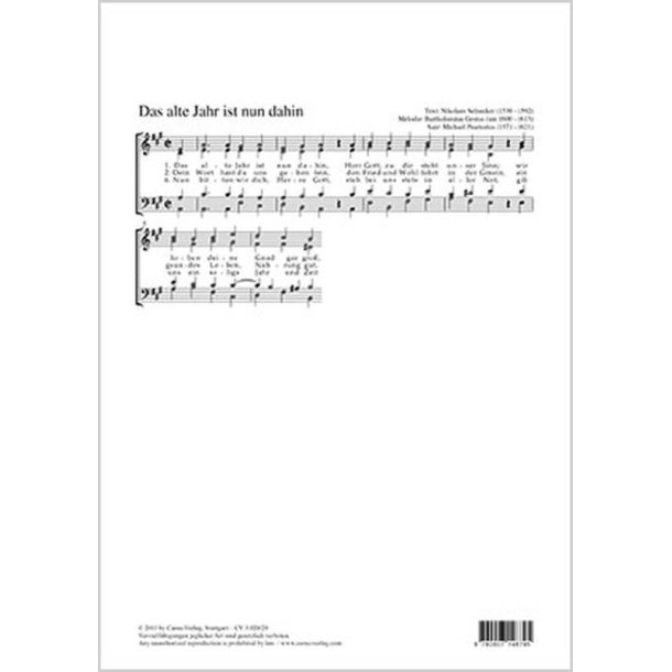 Das alte Jahr ist nun dahin : A-Dur