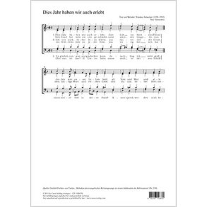 Dies Jahr haben wir auch erlebt : F-Dur