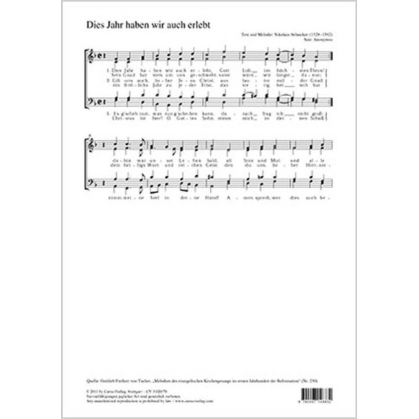 Dies Jahr haben wir auch erlebt : F-Dur