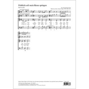 Fröhlich soll mein Herze springen : F-Dur