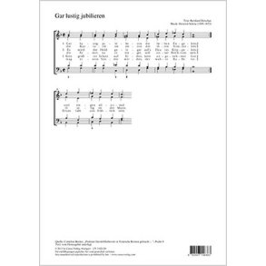 Gar lustig jubilieren : dorisch