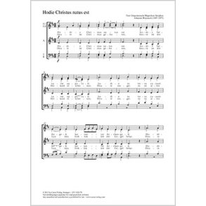Hodie Christus natus est : D-Dur