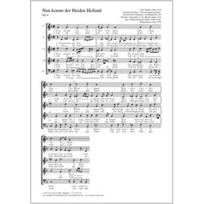 Nun komm, der Heiden Heiland : g-Moll