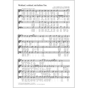 Wohlauf, wohlauf, mit hellem Ton