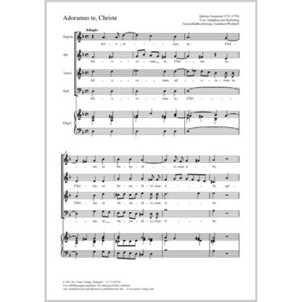 Adoramus te, Christe : d-Moll