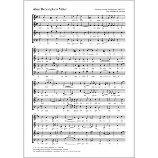 Alma Redemptoris mater : a-Moll