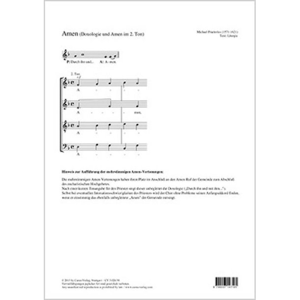 Amen : Doxologie und Amen im 2. Ton