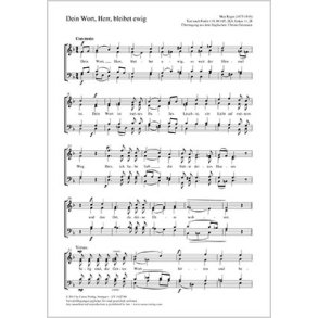 Dein Wort, Herr, bleibet ewig : aus: Zwanzig Responsorien