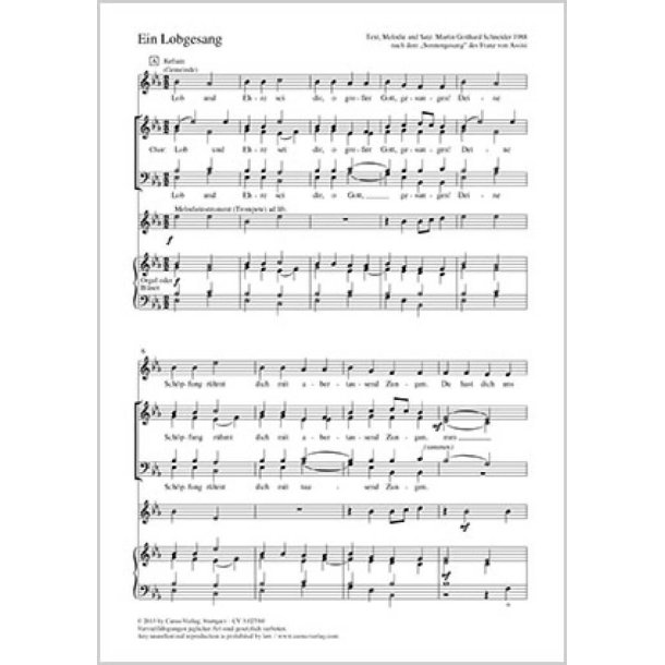 Ein Lobgesang : Es-Dur