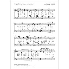 Der englische Gruß : aus: Marienlieder