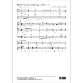 Gleich wie mich mein Vater gesandt hat : G-Dur