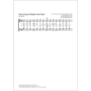 Gott, heil'ger Schöpfer aller Stern : d-Moll