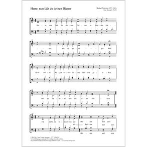 Herre, nun läßt du deinen Diener : F-Dur