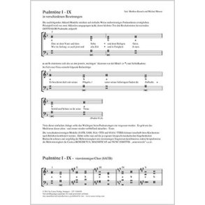 Psalmtöne I-IX : in verschiedenen Besetzungen