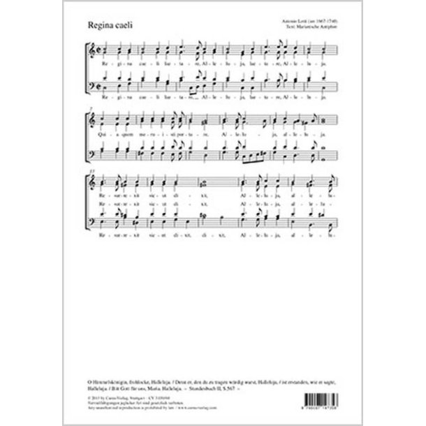 Regina caeli : C-Dur