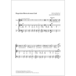 Singet dem Herrn ein neues Lied : F-Dur