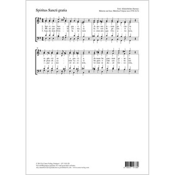 Spiritus Sancti gratia : Des Heil'gen Geistes Gnade