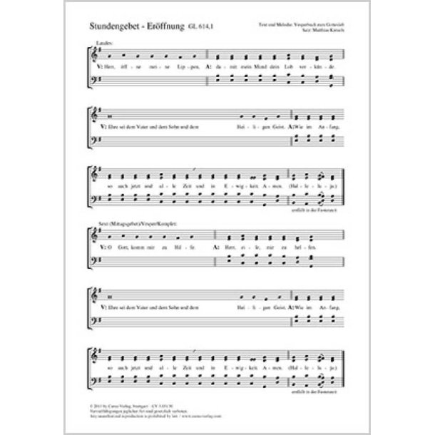Stundengebet : G-Dur